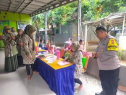 Bhabinkamtibmas Jatiasih Dampingi Kegiatan Posyandu di RW 06 Jatiluhur