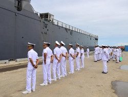 LANTAMAL III JAKARTA MELEPAS KEBERANGKATAN KAPAL PERANG ANGKATAN LAUT SINGAPURA RSS ENDURANCE (207)
