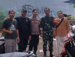 Sinergitas TNI-Polri Jaga Kondusivitas di Jatikramat Jatiasih