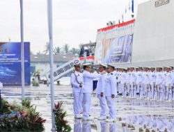 DANLANTAMAL III JAKARTA HADIRI ACARA SERAH TERIMA KAPAL, PERESMIAN DAN PENGUKUHAN KOMANDAN KRI HAMPALA-880 DAN KRI LUMBA-LUMBA-881