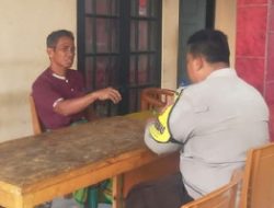Bhabinkamtibmas Kelurahan Jatiluhur Laksanakan Sambang dan Himbauan Kamtibmas