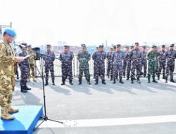 DANLANTAMAL III JAKARTA HADIRI UPACARA PEMBERANGKATAN SATGAS MTF TNI KONGA XXVIII-P/UNIFIL TA 2024