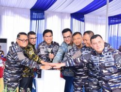 DANLANTAMAL III JAKARTA HADIRI PERESMIAN PEMBANGUNAN INFRASTRUKTUR HUB STATION SISKOMSAT TNI ANGKATAN LAUT