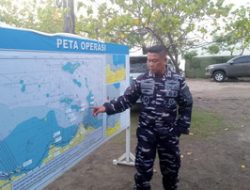 TNI ANGKATAN LAUT KEMBALI LAKSANAKAN PEMBONGKARAN PAGAR LAUT DI PERAIRAN TANJUNG PASIR DI TENGAH KENDALA ANGIN KENCANG DAN OMBAK TINGGI