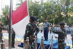 LANTAMAL III JAKARTA LAKSANAKAN APEL GABUNGAN DAN UPACARA BENDERA