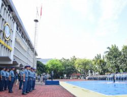 LANTAMAL III JAKARTA LAKSANAKAN APEL GABUNGAN DAN UPACARA BENDERA