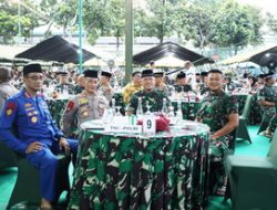DALAM RANGKA MEMPERERAT SINERGITAS TNI-POLRI, DANLANTAMAL III JAKARTA MENGHADIRI ACARA BUKA PUASA DAN SALAT MAGRIB BERSAMA DI MAKODAM JAYA