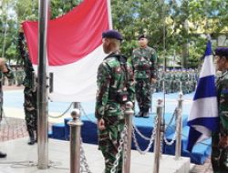 LANTAMAL III JAKARTA LAKSANAKAN APEL GABUNGAN DAN UPACARA PENAIKAN BENDERA