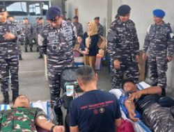 Satgas Trisila-25 Bersama Lanal Lampung Gelar Bakti Kesehatan dan Bakti Sosial