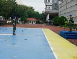 DANPOM WAKILI DANLANTAMAL III, PIMPIN UPACARA DAN APEL GABUNGAN