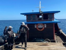 Bakamla RI Gagalkan Dugaan Penyelundupan Pasir Timah di Kepulauan Lingga