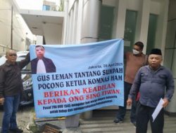 Gus Leman Datangi Komnas HAM Tantangi Sumpah Pocong, Agar Ong Sing  Tjwan Dapatkan Keadilan