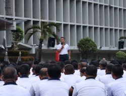 JALIN KEBERSAMAAN, DANLANTAMAL III LAKSANAKAN OLAHRAGA BERSAMA
