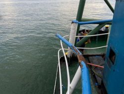 Bakamla RI Tindaklanjuti Insiden Tabrakan Dua Kapal Niaga di Perairan Batam