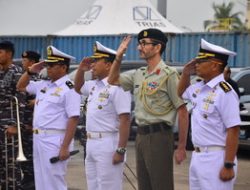 LANTAMAL III TERIMA KUNJUNGAN KAPAL PERANG NEW ZEALAND HMNZS TE KAHA