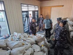 DANLANTAMAL III LAKSANAKAN ENTRY BRIEFING SEKALIGUS TINJAU BARBUK HASIL TANGKAPAN