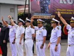 LANTAMAL III LEPAS KEBERANGKATAN KAPAL ASING