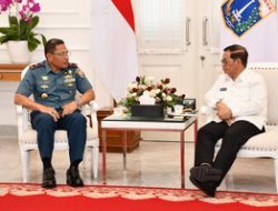 JALIN SINERGITAS, DANLANTAMAL III JAKARTA LAKSANAKAN COURTESY CALL KE GUBERNUR DKI JAKARTA