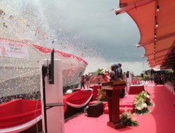 DANKODAERAL III HADIRI SHIPNAMING KCR 60M KRI BELATI-622, WUJUD KESIAPAN TNI AL MENGAWAL WILAYAH LAUT NKRI