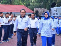 Apresiasi Kenaikan Pangkat Prajuritnya, Dankodaeral III dan KDK III Gelar Olahraga Bersama